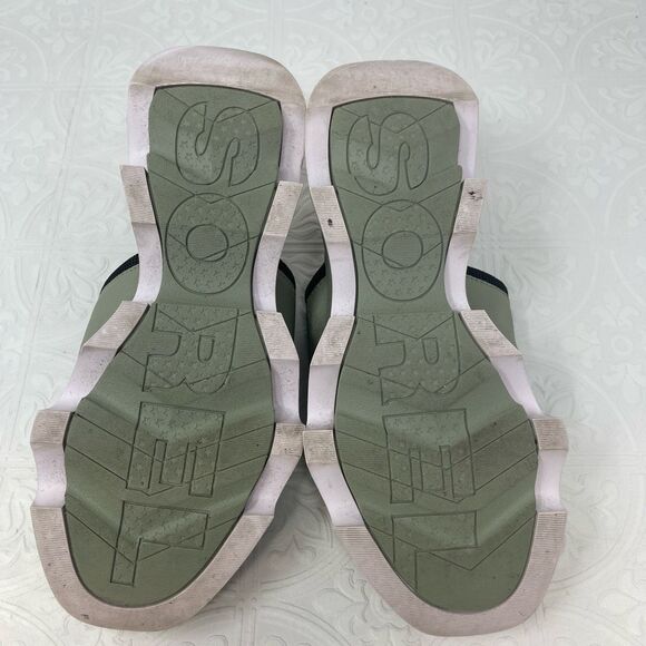 Sorel Green Brown Kinetic Impact Slide High Sandal Size 8 - Picture 4 of 7